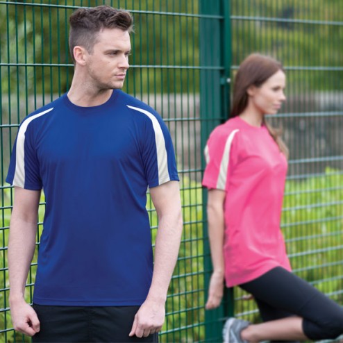 AWDis JC003 Contrast Cool Tee - Self Wicking