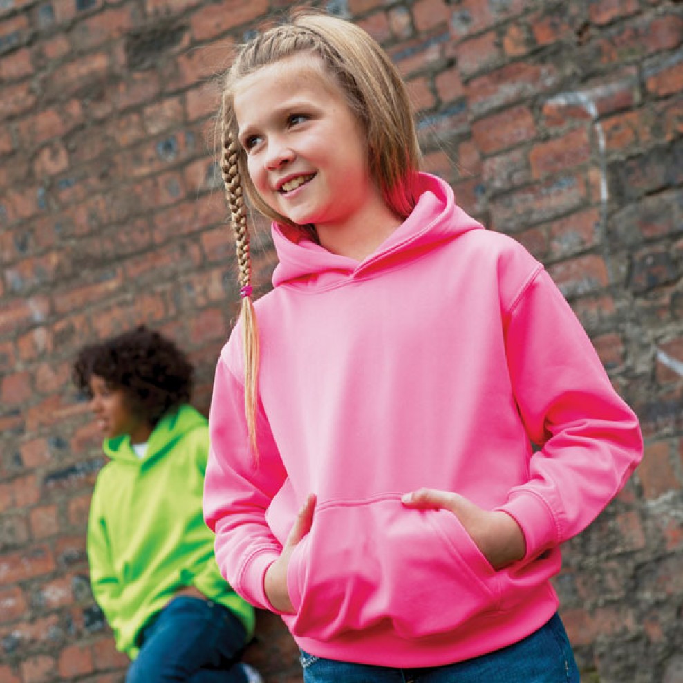 AWDis JH04J Kids Electric Hoodie Hooded Top Embroidery and