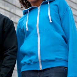 AWDis JH053 Varsity Zoodie - 2 Tone Zipped Hooded Top